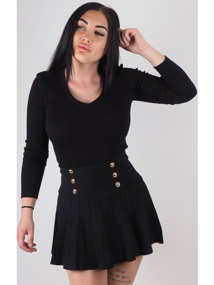 Dámske čierne moderne tričko