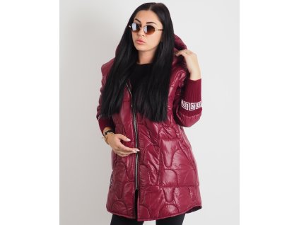 Dámska prešívaná bunda Bordeaux Luxe