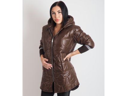 Dámska prešívaná bunda Brown Fall
