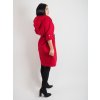 Dámsky červený dlhý kabát na jar