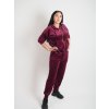 Dámska zamatová súprava Wine Casual