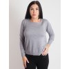 Dámsky sivý tenký sveter