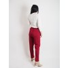 Dámske červené elegantné nohavice