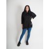 Dámska čierna oversize mikina