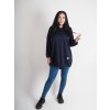 Dámska tmavo-modrá oversize mikina