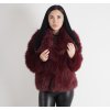 Dámsky umelý kožuch Bordeaux