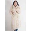 Dámsky umelý kožuch Cream Long