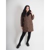Dámska hnedá prechodná bunda