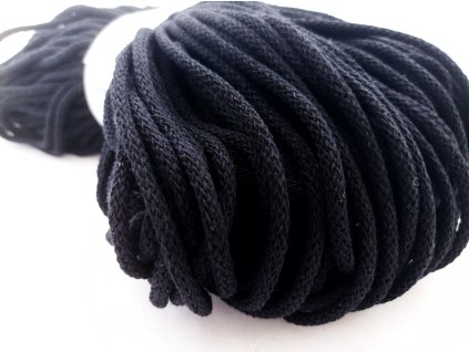 12875 1 bavlnena snura yarnmellow berry 3mm cerna