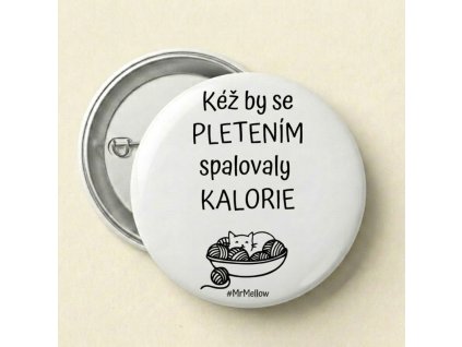 Placka "Pletení a kalorie"