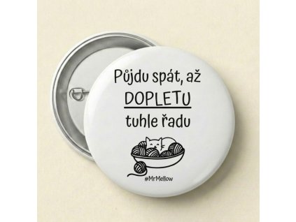 Placka "Pletení a spánek"