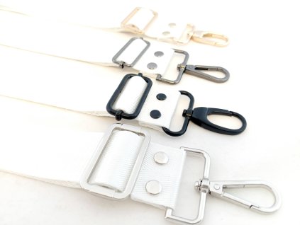 BÍLÝ POPRUH NA TAŠKU