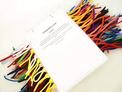 Vzorník YarnMellow Loopy polyesterových šňůr