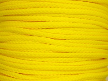 Polyesterová šňůra YarnMellow Loopy Jasně žlutá