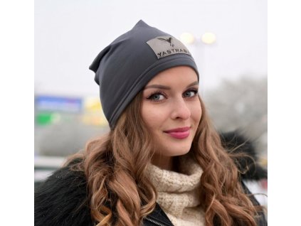 Čepice Yastraby šedá