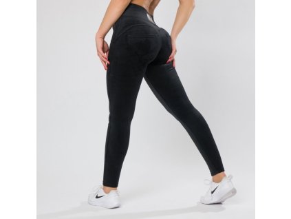 Legíny Push up Black Velur Yastraby