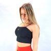 Crop top černý Yastraby