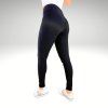 Simple Ribbed Black Yastraby leggings