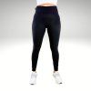 Simple Ribbed Black Yastraby leggings