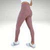 Simple Ribbed Pink Yastraby leggings