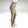 Simple Ribbed Beige Yastraby leggings