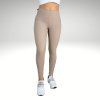 Simple Ribbed Beige Yastraby leggings
