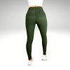 Simple Ribbed Green Yastraby leggings