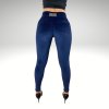 Legíny Push up Dark Blue Velur Yastraby