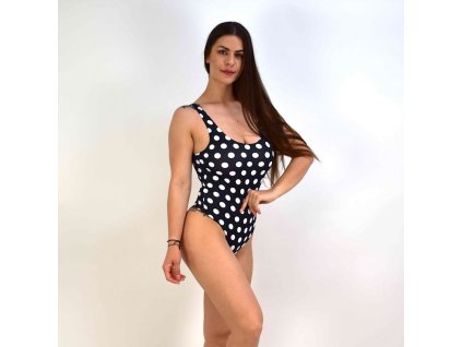 Jednodielne plavky retro bodky