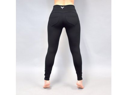 Zateplené legíny Black warm pants Yastraby