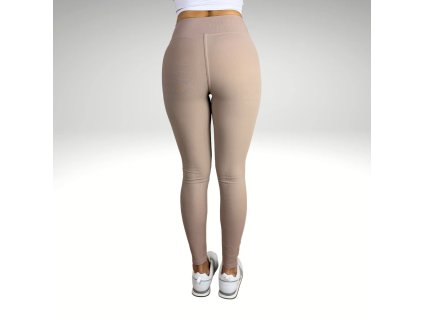 Legíny simple ribbed beige Yastraby