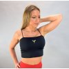Crop top čierny Yastraby