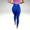 Bezšvové legíny Ribbed Blue Yastraby (Veľkosť L)