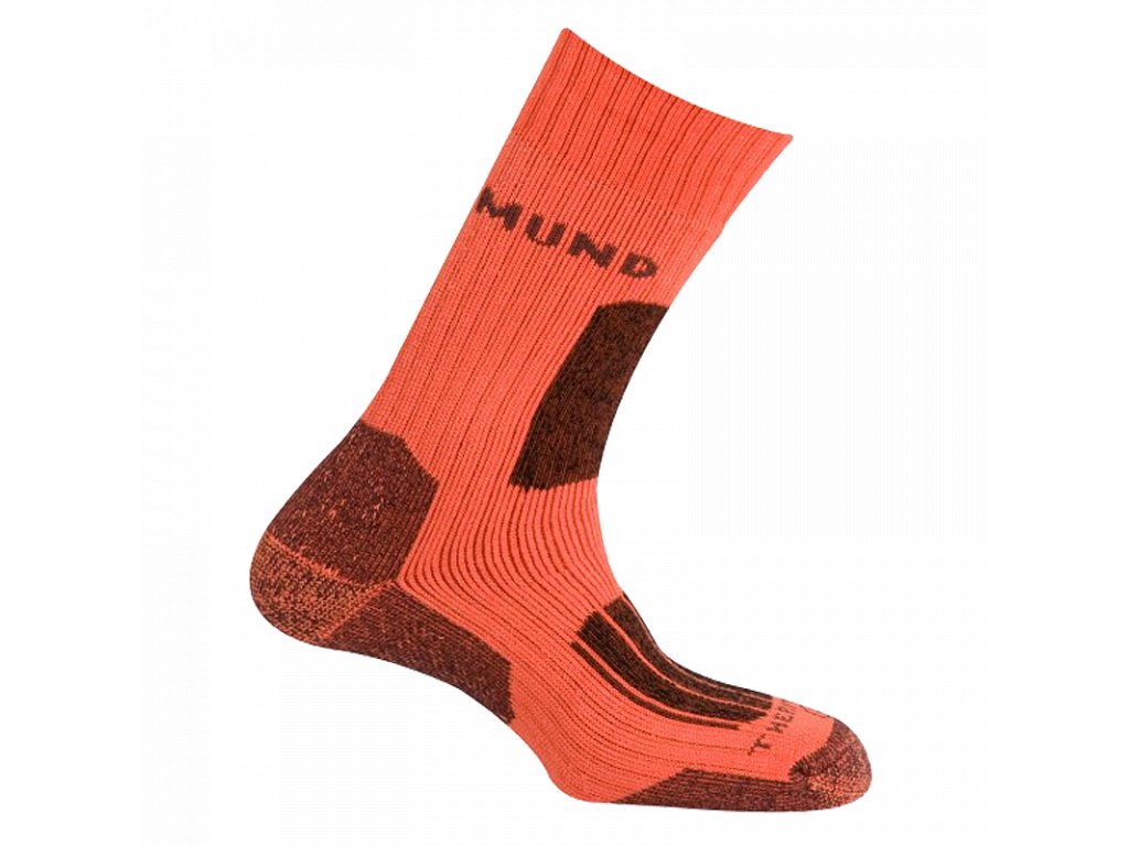 MUND EVEREST trekingové ponožky oranžové (Typ 41-45 L)