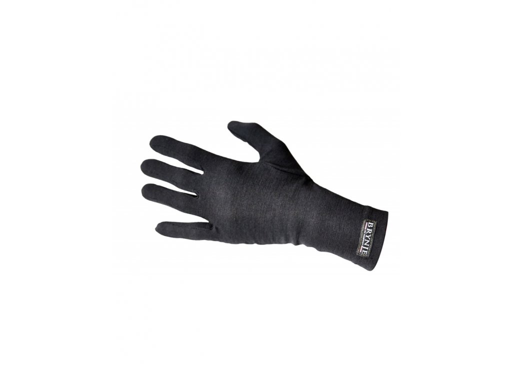 BRYNJE Classic Wool Liners, finger gloves merino black