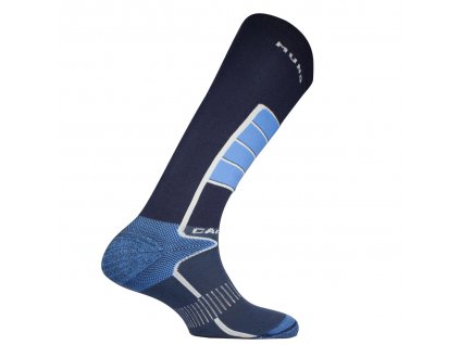 MUND CARVING lyžařské ponožky sv.modré/tm.modré (Typ 36-40 M)