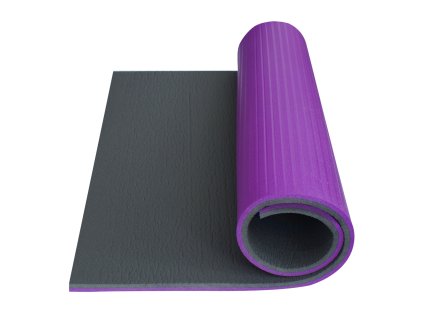 YATE Mat Fitness Super Elastic 95×61×1.4 cm Purple/Grey – B-Grade