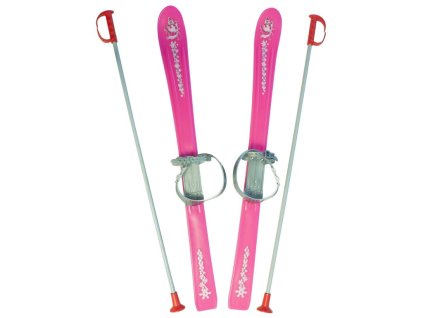 YATE Children’s Skis 90 cm, Carving (Set) – Pink – Second Quality