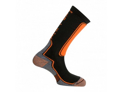 MUND NORDIC BLADING/ROLLER ponožky černo/oranžové S (31-35) (Typ 31-35 S)