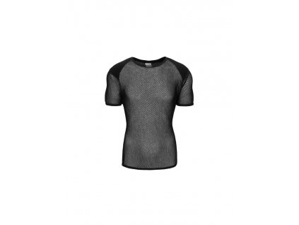 funkční triko BRYNJE Wool Thermo T-shirt w/inlay, černé