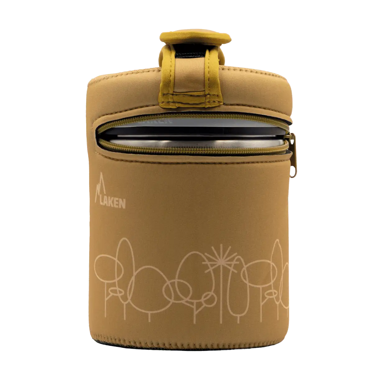 LAKEN Termoska na jídlo ocel 1000 ml neoprenový obal FOREST