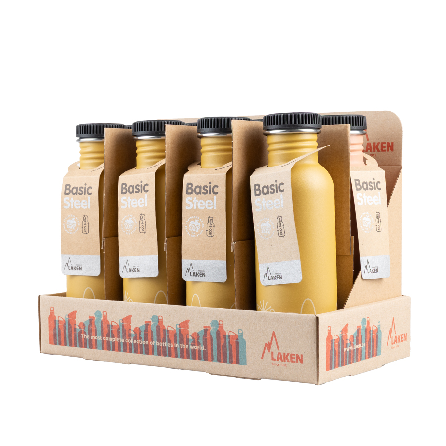 LAKEN Láhev ocel Plain 750 ml Drinklife - 8 ks