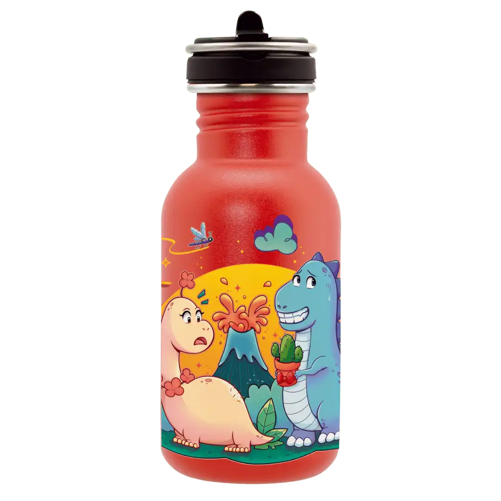 LAKEN Láhev ocel Basic Flow 500 ml Dinos love