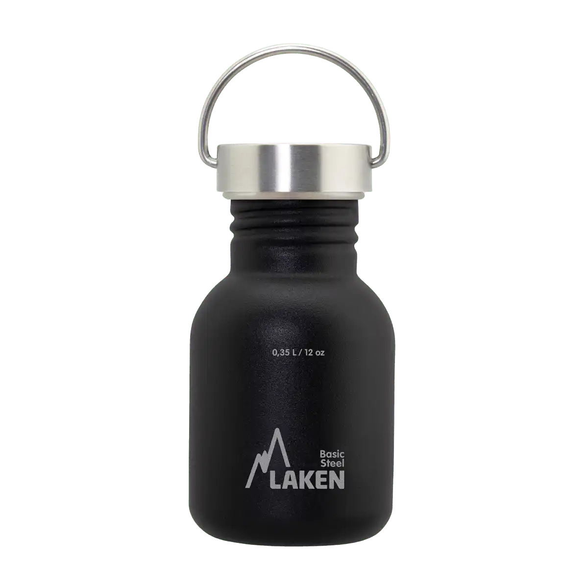 LAKEN Láhev ocel Basic Vintage 350 ml černá