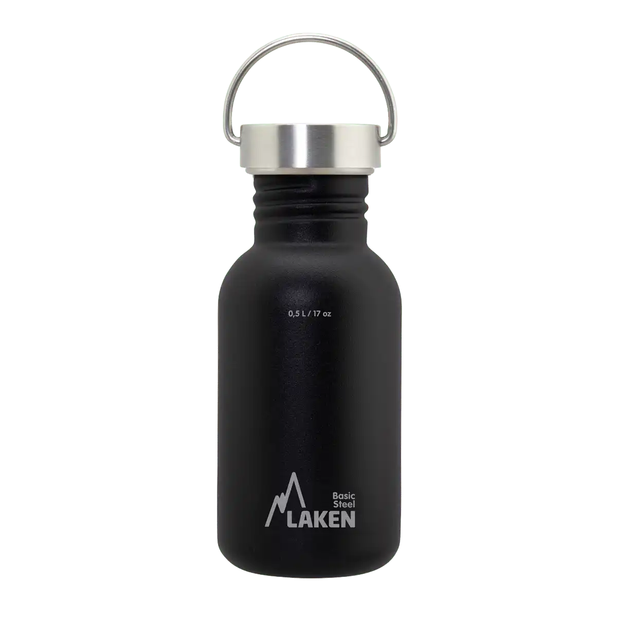 LAKEN Láhev ocel Basic Vintage 500 ml černá