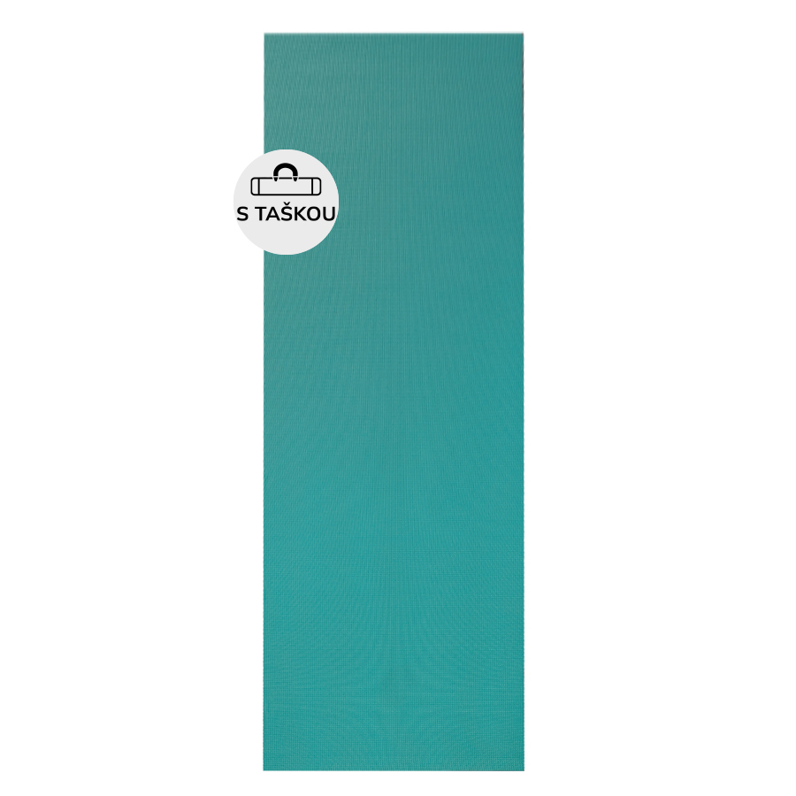 Levně YATE Yoga Mat + taška tyrkysová