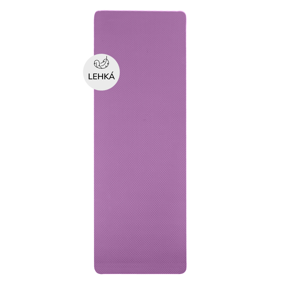 Levně YATE Yoga Mat dvouvrstvá, materiál TPE růžová/fialová
