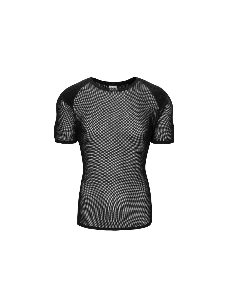 funkční triko BRYNJE Wool Thermo T-shirt w/inlay, černé Barva: Černá, Velikost: XS (46)