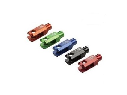 CNC klema zadní brzdové pumpy závit M8 eloxovaná Pitbike YCF