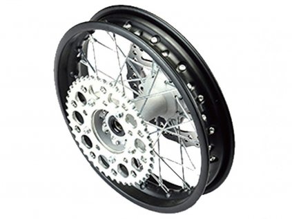 Kompletní zadní ocelové kolo 1.85x14" pitbike YCF